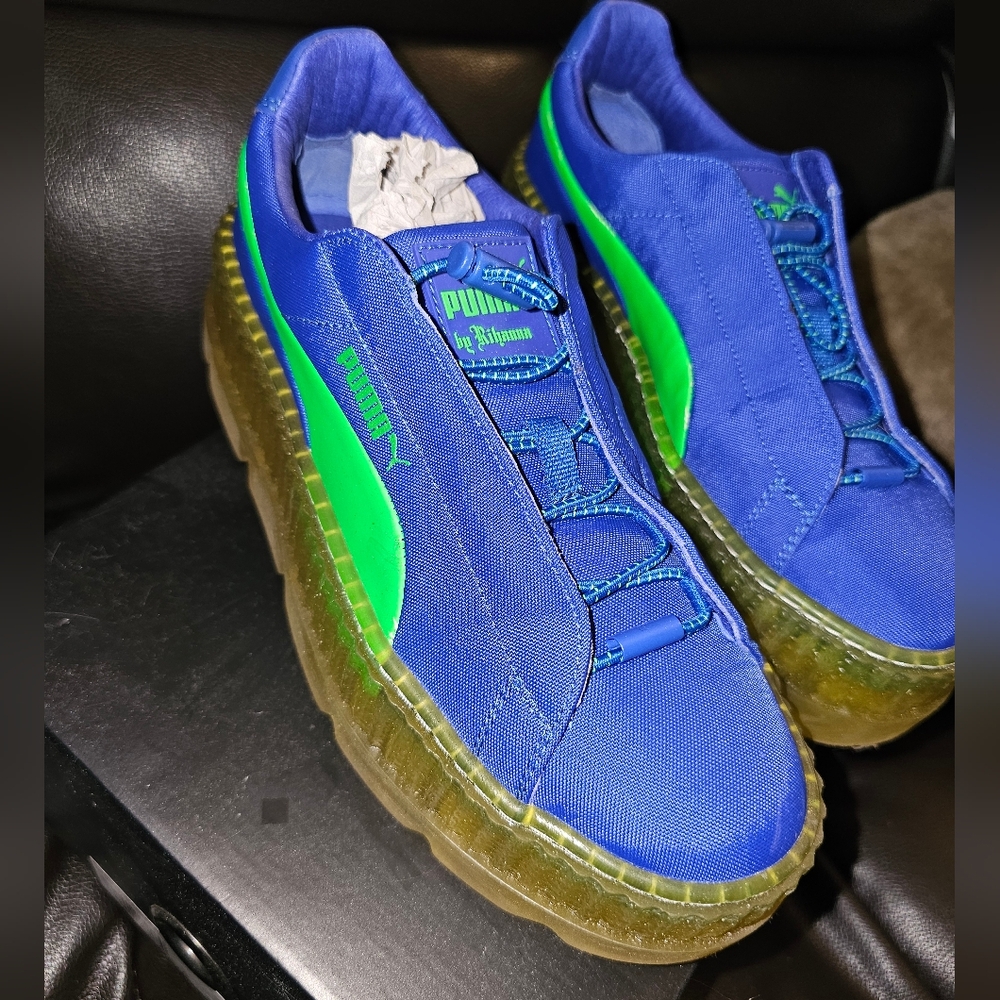 Puma Fenty Cleated Creeper Surf Women's Dazzling Blue Green Gecko Size 7.5
